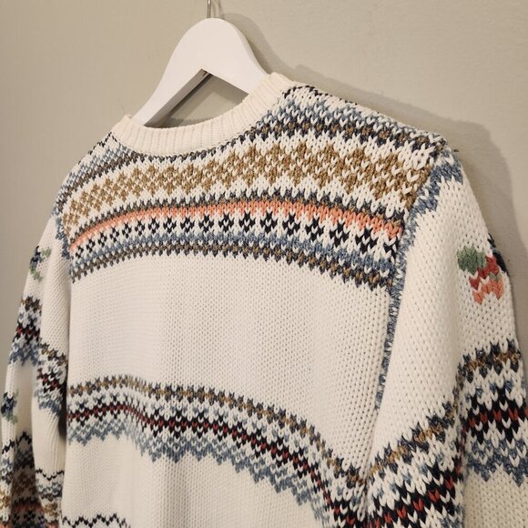 Liz Sport Tunic Sweater 90's Vintage Floral Embroidery Cottagecore - Size PS - Picture 4 of 7